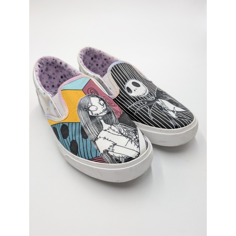 Disney X Vans Nightmare Before Christmas Jack Sally Slip On Sneakers Womens 9.5